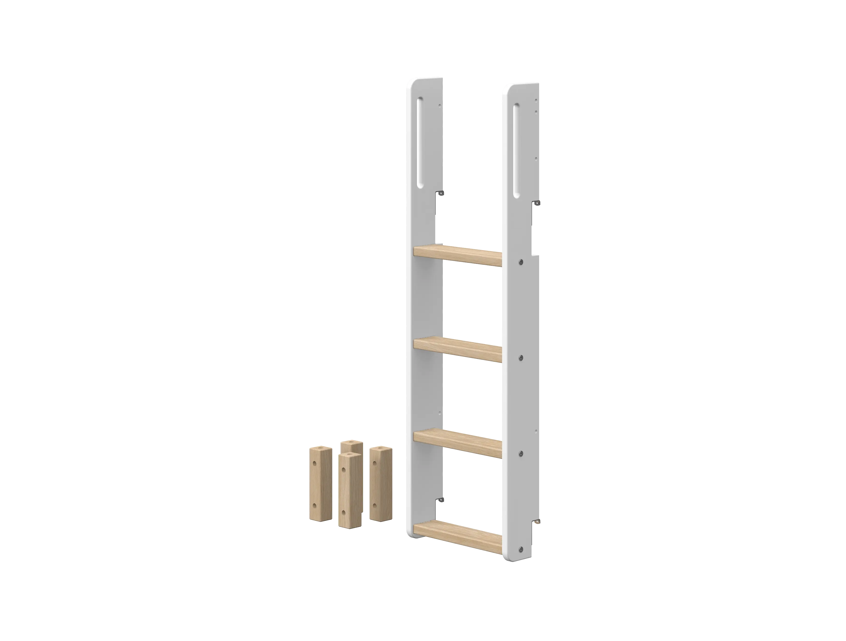flexa-nor-pfosten-und-leiter-f-r-etagenbett-154-cm-wei-eiche image 1