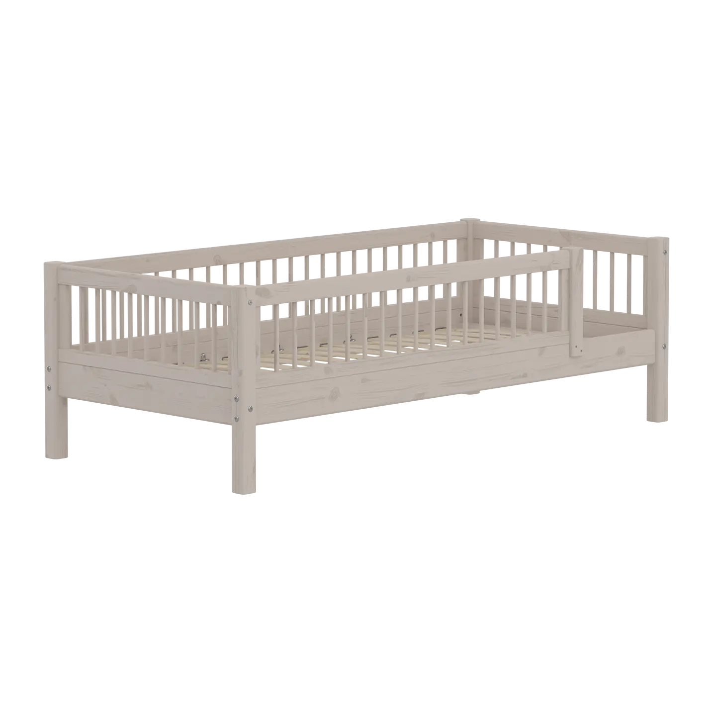flexa-classic-einzelbett-90x200-cm-mit-absturzsicherung-grau image 3