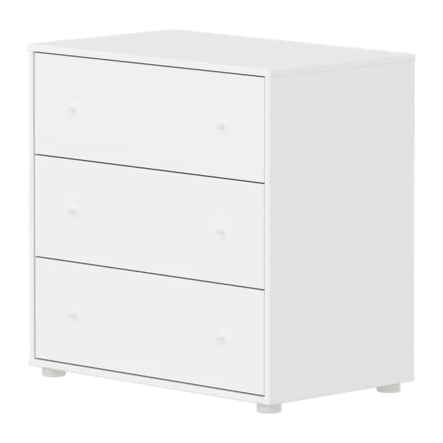 flexa-saga-kommode-3-schubladen-wei image 1