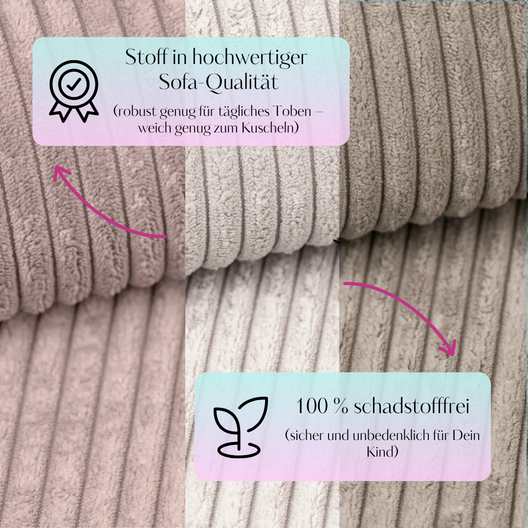 meowbaby-spielsofa-sthetik-cord-cookie-dream-160x76x52-cm-classic-cord-edition image 8
