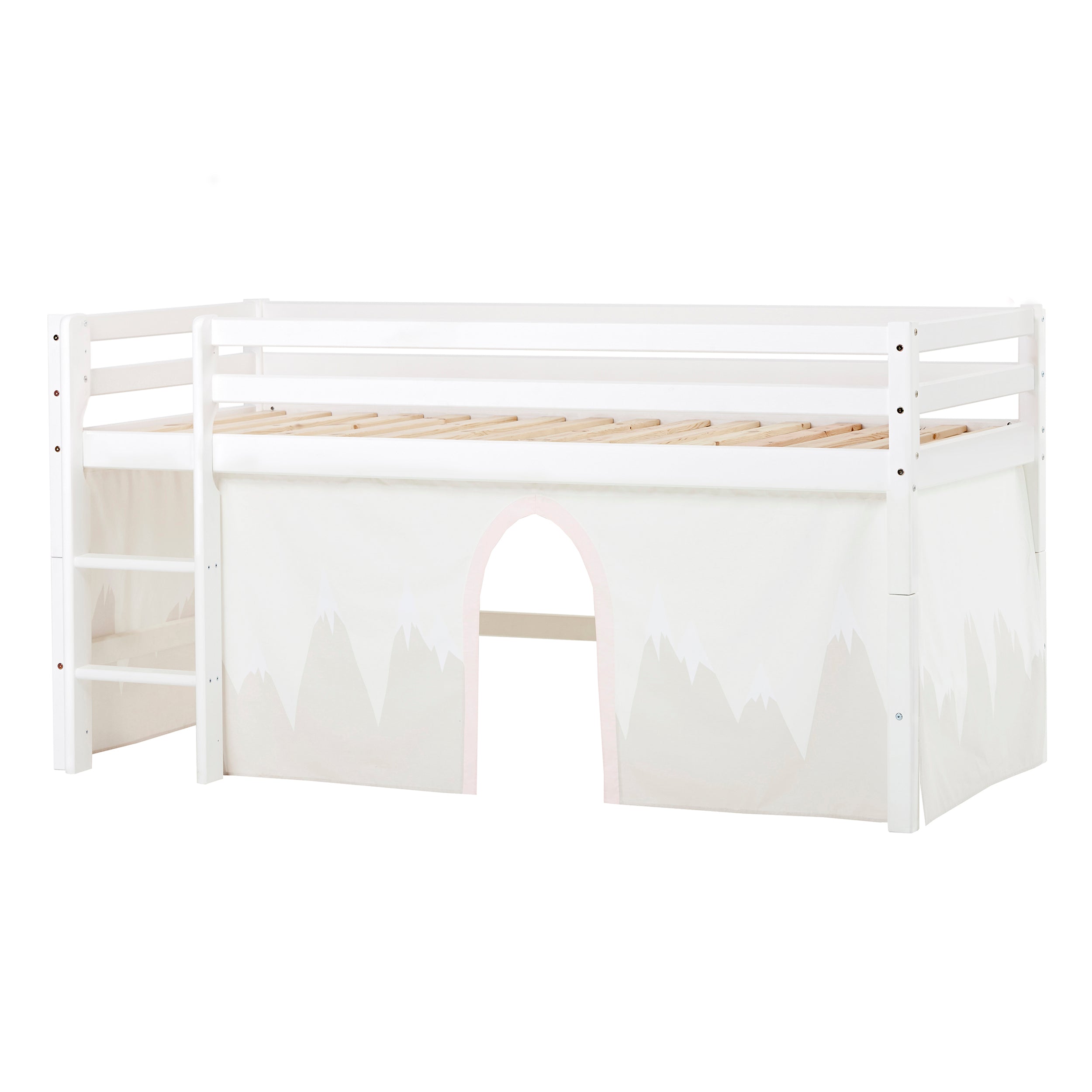 hoppekids-eco-dream-halbhochbett-mit-winter-wonderland-vorhang image 5
