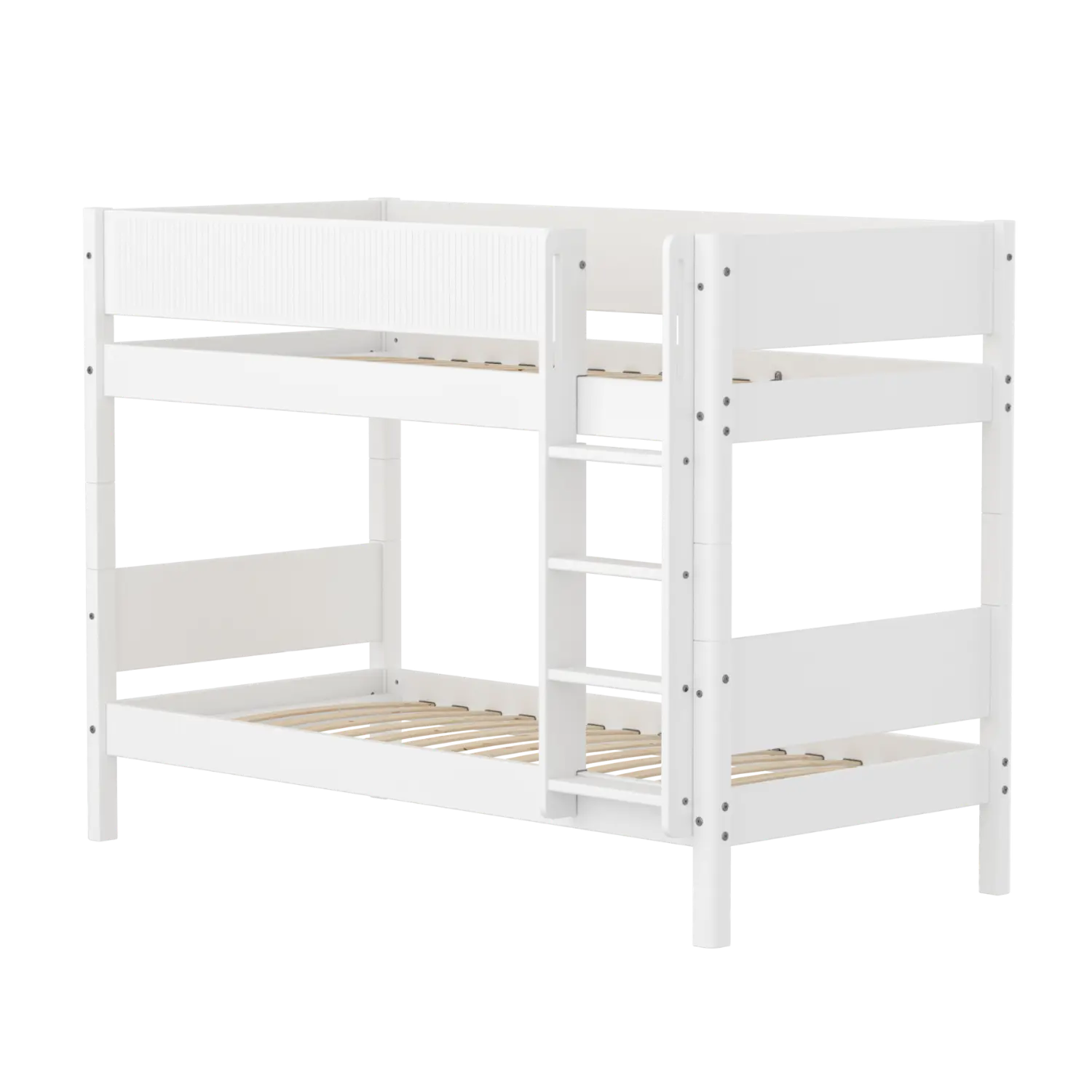 flexa-white-etagenbett-154-cm-mit-leiter-und-absturzsicherung-90x200-cm-wei image 1