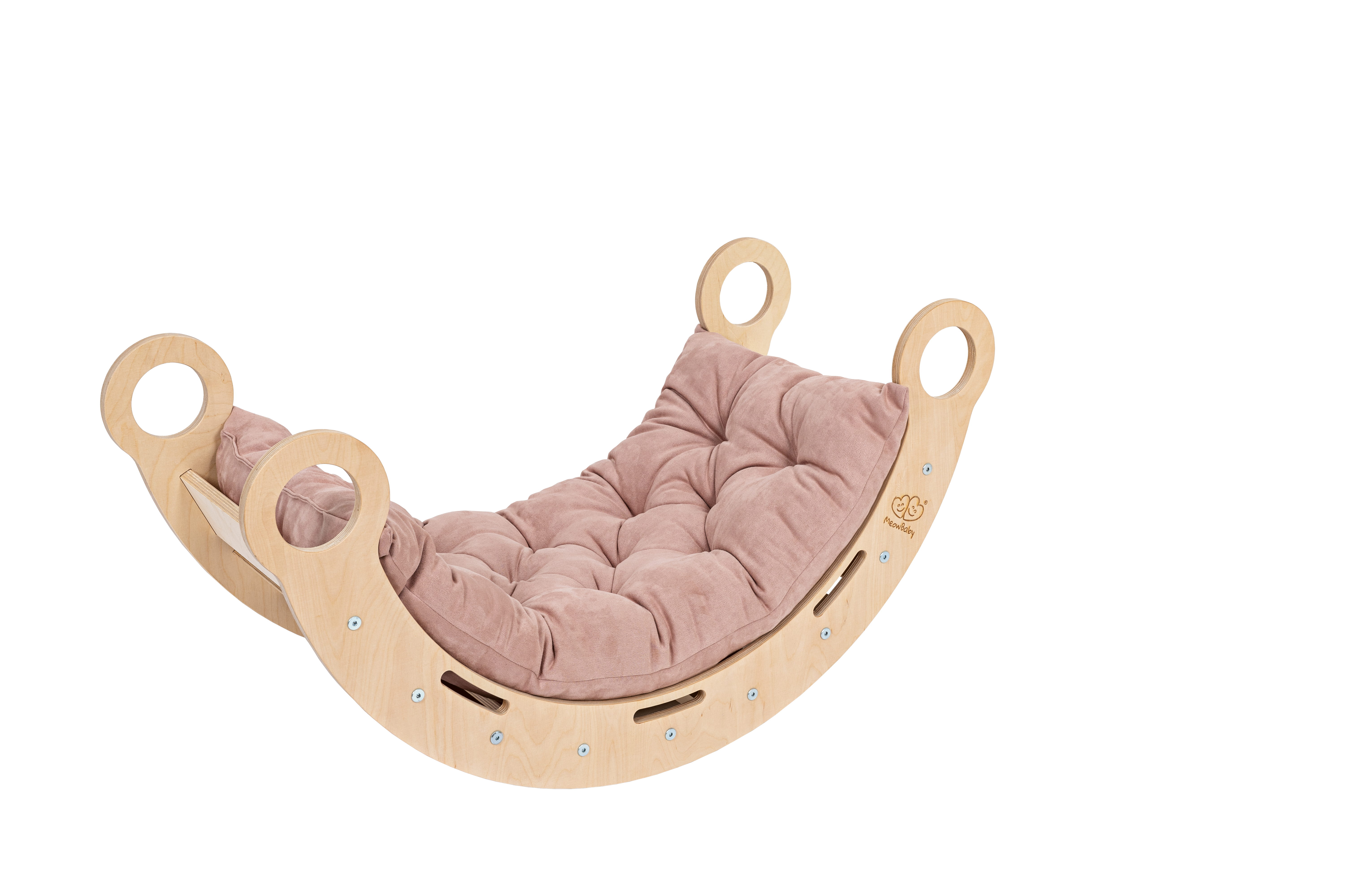 meowbaby-kletterset-dream-rocker-balancewippe-mit-2-rutschen image 6