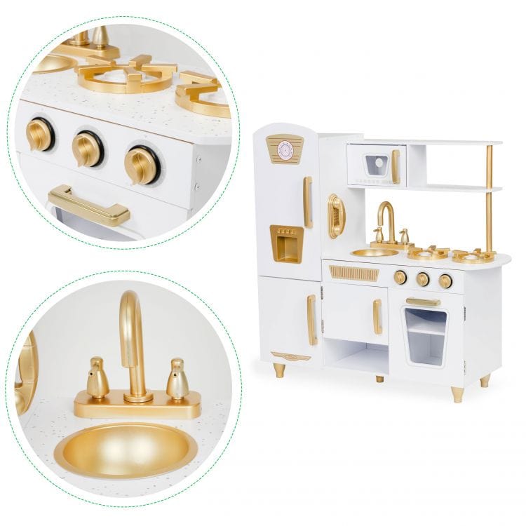 meowbaby-montessori-holzspielk-che-f-r-kinder-mit-zubeh-r-wei-gold image 6