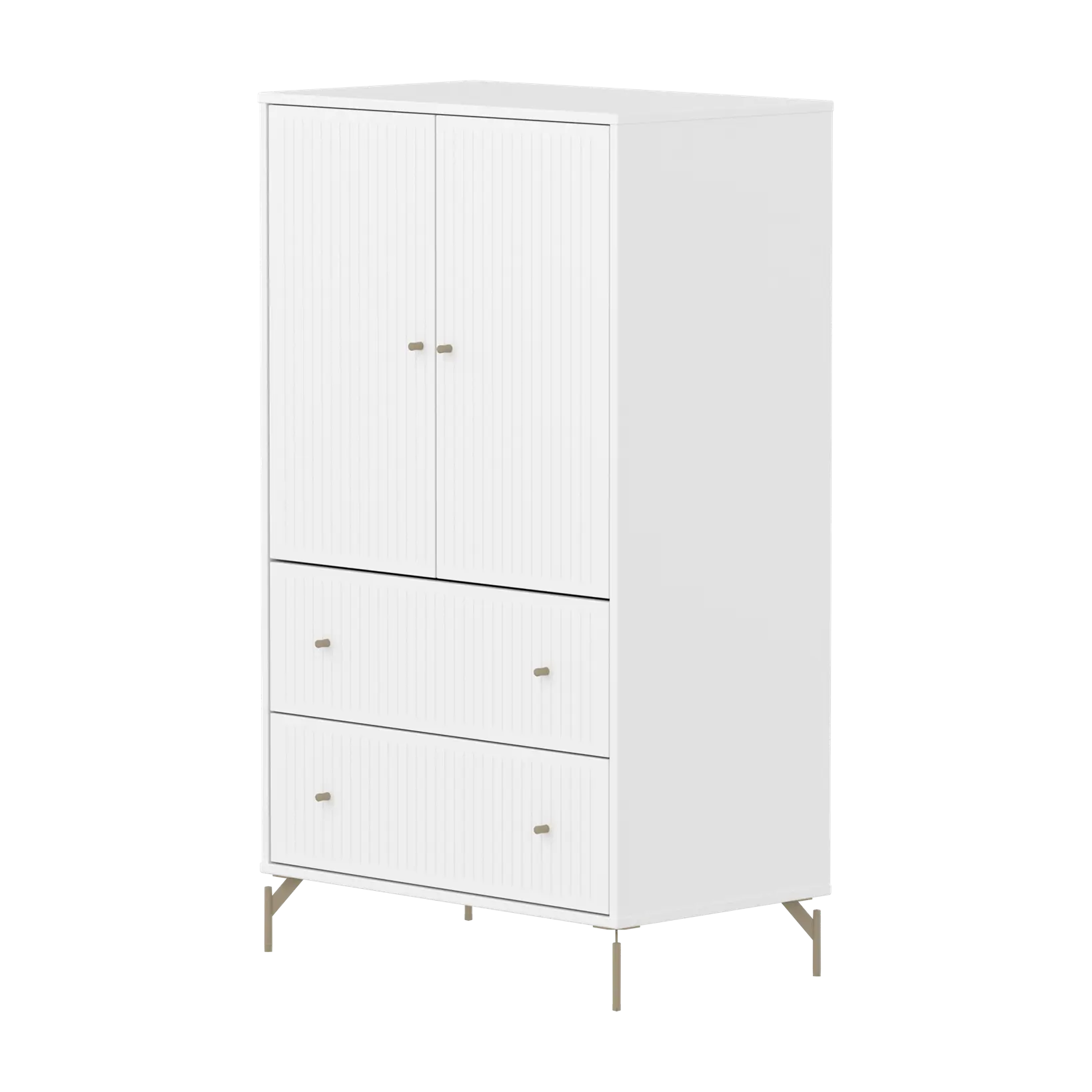 flexa-saga-schrank-2-t-ren-2-schubladen-rillen-oat-f-e-griffe-wei image 1