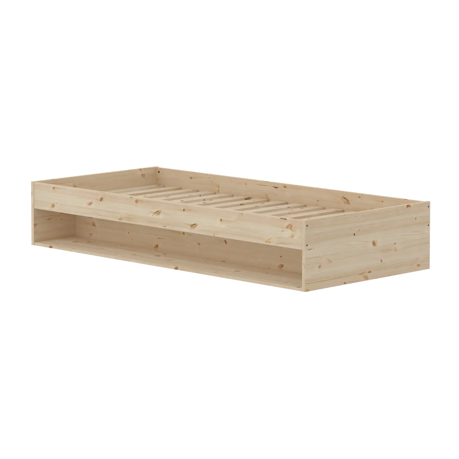 flexa-grow-einzelbett-mit-regal-90x200-cm-kiefernholz image 1