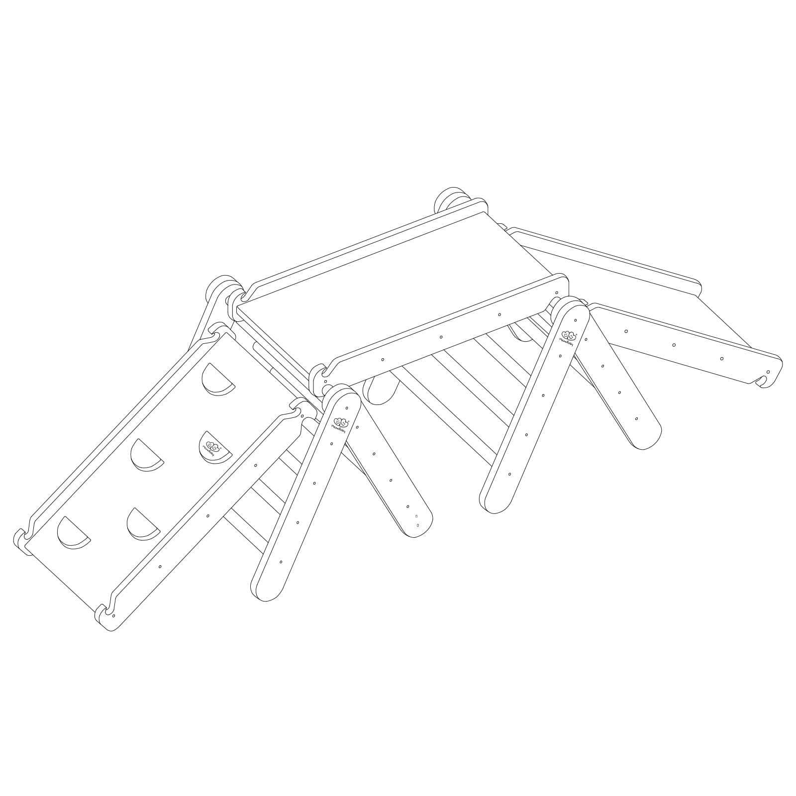meowbaby-indoor-kletterger-st-f-r-kinder-mit-rutsche-und-kletterwand image 6