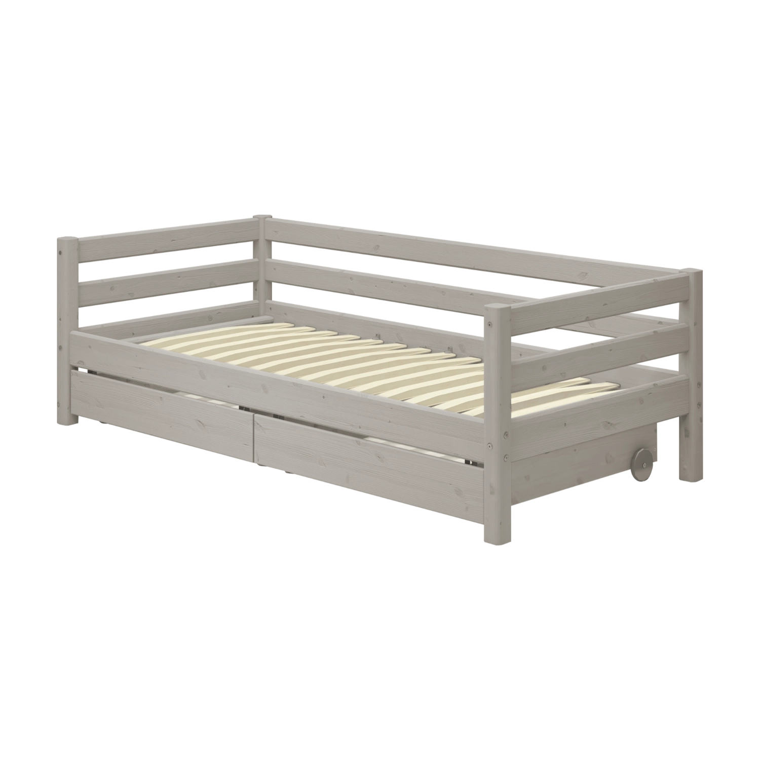 flexa-classic-tagesbett-einzelbett-90x200-cm-mit-schubladen-grau image 6