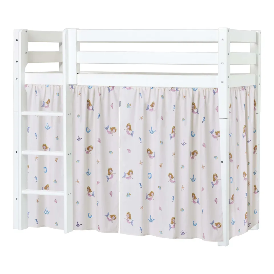 hoppekids-eco-luxury-mittelhohes-bett-mit-mermaid-bettvorhang image 1