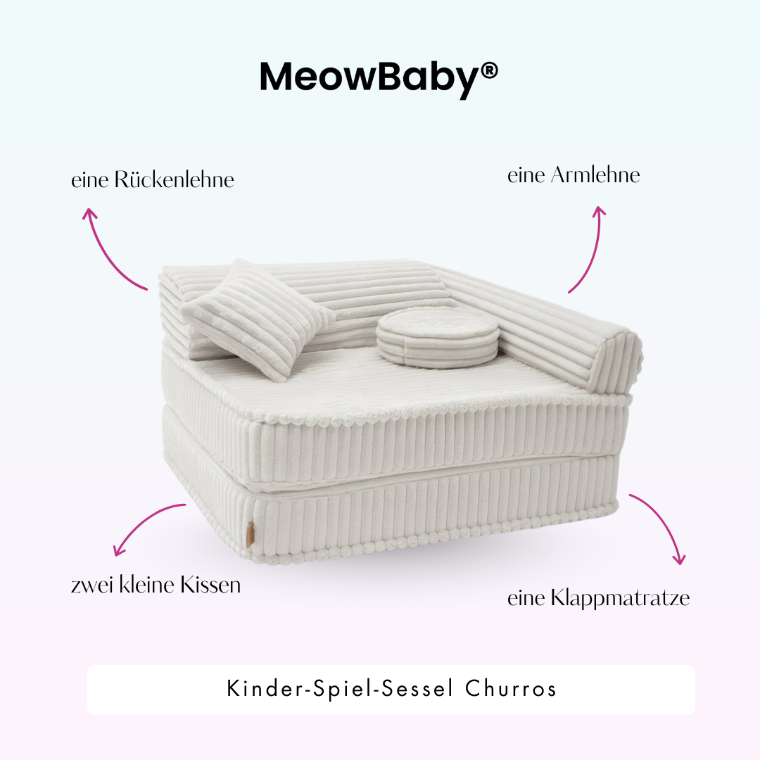 meowbaby-churros-3-in-1-kindersessel-faltbare-kindercouch-spielmatratze-pl-schco image 3