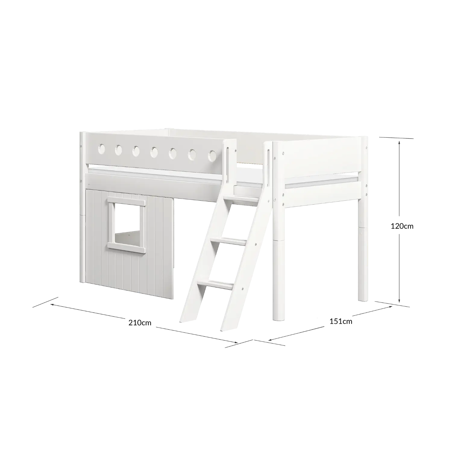 flexa-white-spielbett-120-cm-baumhaus-90x200-cm-mit-leiter-und-absturzsicherung- image 8