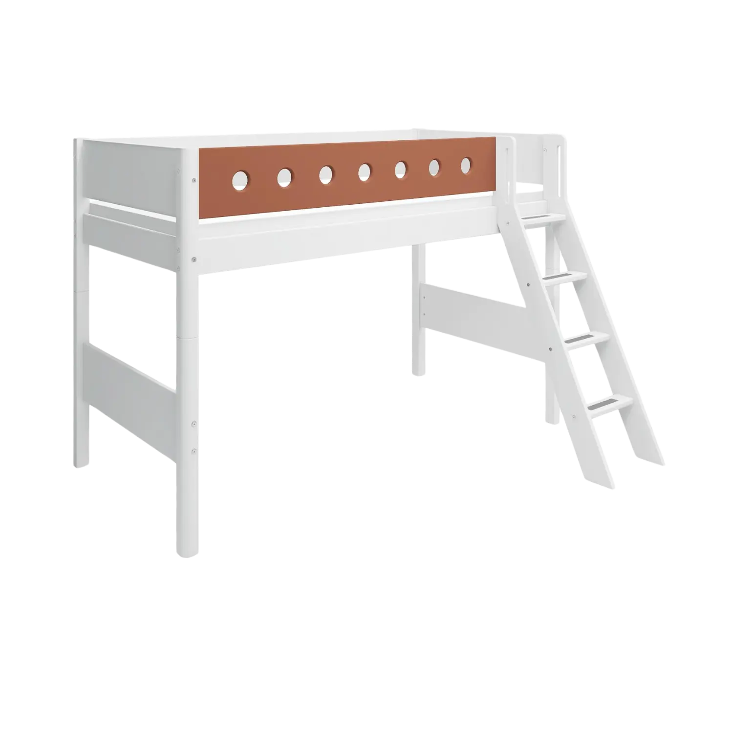 flexa-white-hochbett-143-cm-mit-schr-gleiter-und-absturzsicherung-90x200-cm-wei image 2