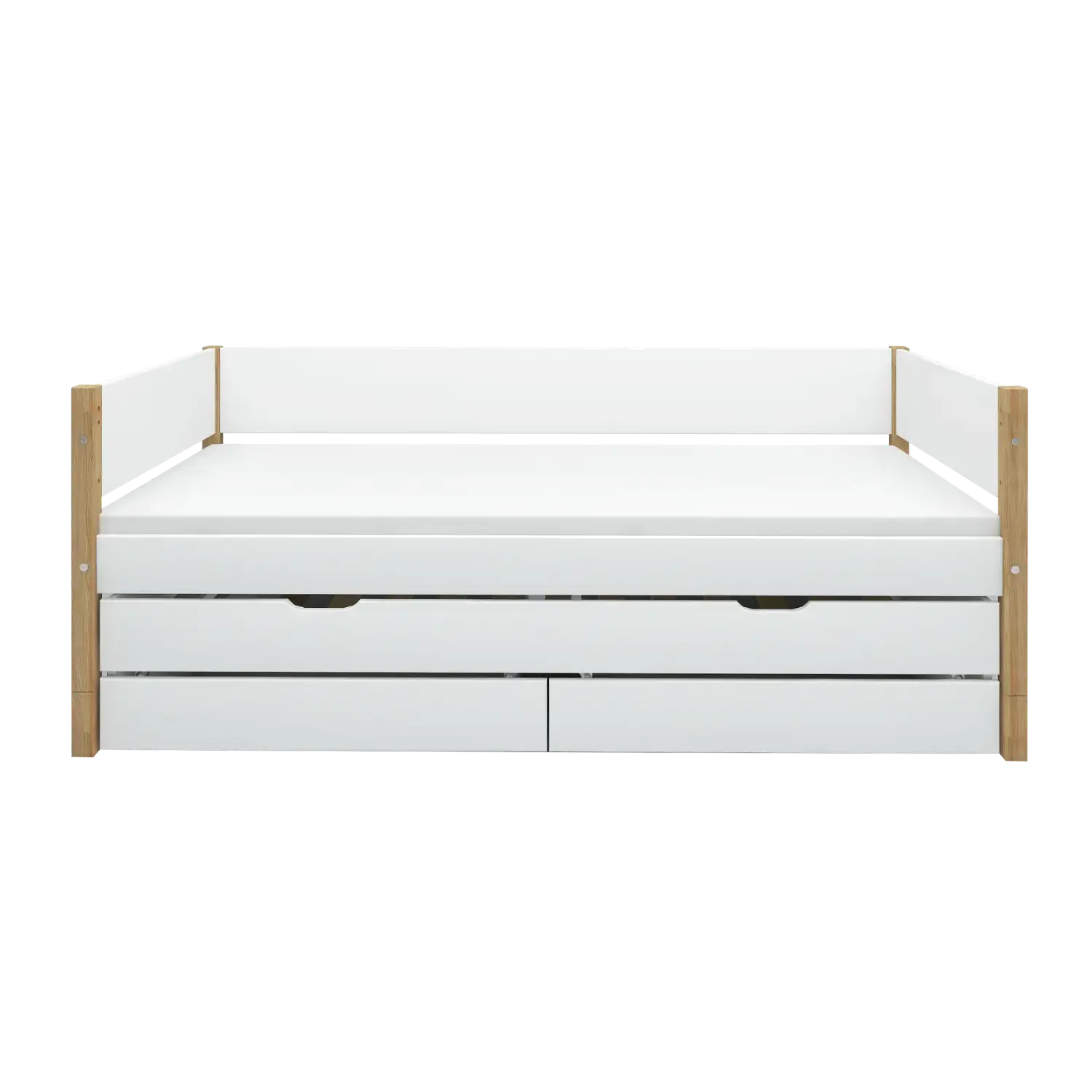 flexa-nor-einzelbett-90x200-cm-mit-ausziehbett-90x190-cm-und-schubladen-wei-eich image 5